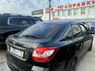 2015 Lada (ВАЗ) Granta I, чёрный, 421000 рублей, вид 4