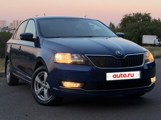 2017 Skoda Rapid I Рестайлинг, синий, 1095000 рублей, вид 2
