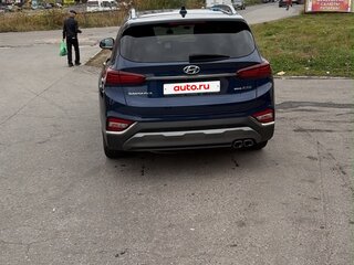 2019 Hyundai Santa Fe IV, синий, 3250000 рублей, вид 5