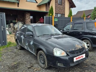 2009 Lada (ВАЗ) Priora I, чёрный, 130000 рублей, вид 3