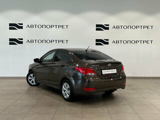 2016 Hyundai Solaris I Рестайлинг, коричневый, 509000 рублей, вид 3