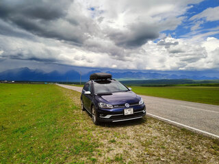 2016 Volkswagen Golf Alltrack VII, синий, 1700000 рублей, вид 2