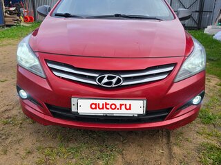 2014 Hyundai Solaris I Рестайлинг, красный, 770000 рублей, вид 1