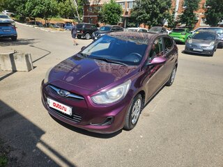 2012 Hyundai Solaris I, фиолетовый, 500000 рублей, вид 1