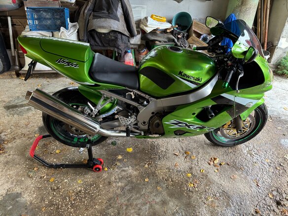 2004 Kawasaki ZX-9R Ninja, зелёный, 430000 рублей - вид 5