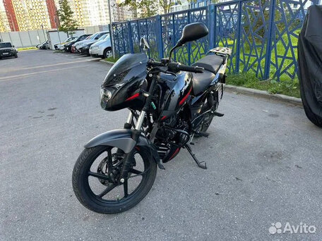 2022 Bajaj Pulsar 180, чёрный, 110000 рублей, вид 2
