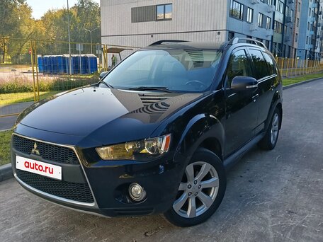 2011 Mitsubishi Outlander II Рестайлинг, чёрный, 1150000 рублей, вид 2