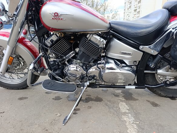2005 Yamaha XVS650 Drag Star, красный, 495500 рублей - вид 7