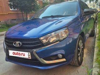 2020 Lada (ВАЗ) Vesta SW I, синий, 1100000 рублей, вид 2