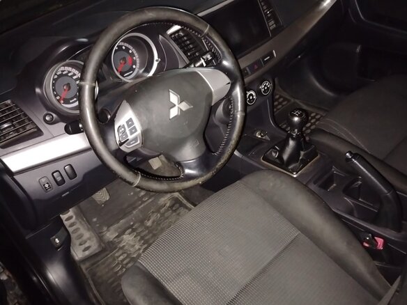 2008 Mitsubishi Lancer X, чёрный, 780000 рублей - вид 9