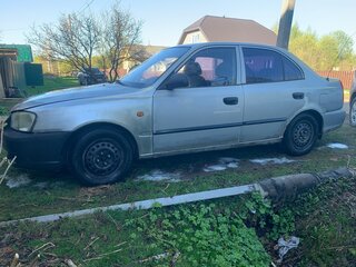 2003 Hyundai Accent ТагАЗ II, серебристый, 170000 рублей, вид 4