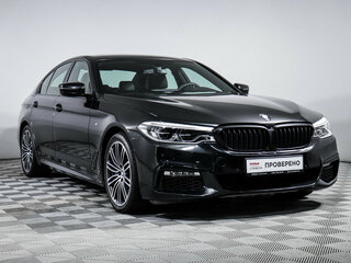 2017 BMW 5 серии 540i xDrive VII (G30/G31/G38), чёрный, 4280000 рублей, вид 3