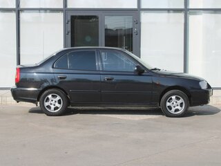 2007 Hyundai Accent ТагАЗ II, чёрный, 453000 рублей, вид 4