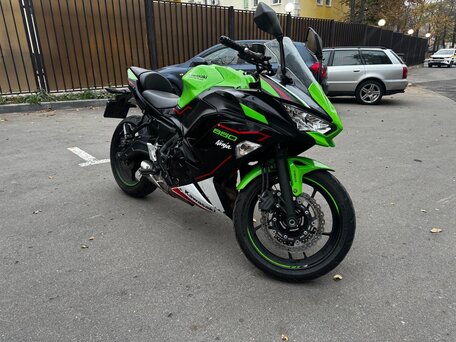2022 Kawasaki ER-6F (Ninja 650R), зелёный, 670000 рублей, вид 5