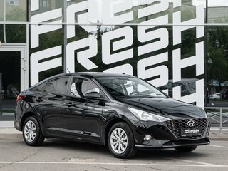 2021 Hyundai Solaris II Рестайлинг, чёрный, 1661500 рублей, вид 1