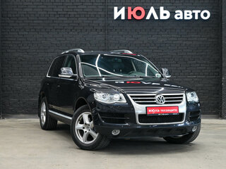 2007 Volkswagen Touareg I Рестайлинг, чёрный, 1100000 рублей, вид 3