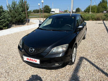 2008 Mazda 3 I (BK) Рестайлинг, чёрный, 531000 рублей, вид 1