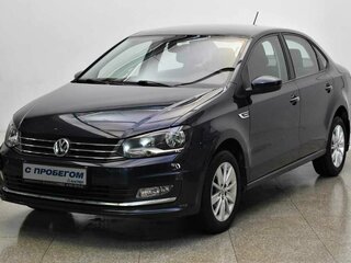 2015 Volkswagen Polo V Рестайлинг, синий, 1255000 рублей, вид 1