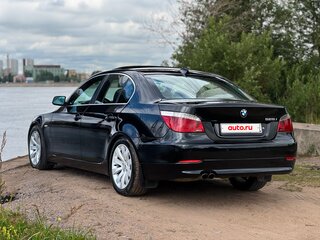 2008 BMW 5 серии 525i V (E60/E61) Рестайлинг, чёрный, 1270000 рублей, вид 3