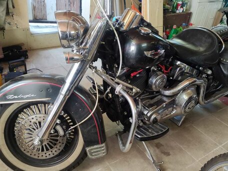 2005 Harley-Davidson Softail Deluxe, серый, 850000 рублей, вид 4