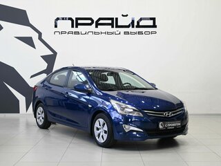 2016 Hyundai Solaris I Рестайлинг, синий, 1079900 рублей, вид 5