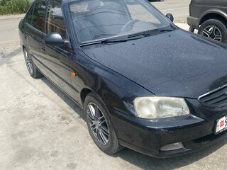 2006 Hyundai Accent ТагАЗ II, чёрный, 310000 рублей, вид 4