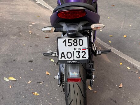 2012 Kawasaki ER-4F (Ninja 400R), фиолетовый, 320000 рублей, вид 2