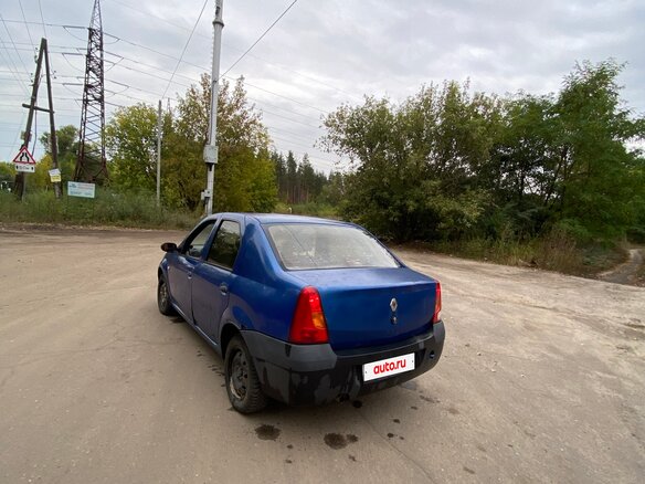 2006 Renault Logan I, синий - вид 3