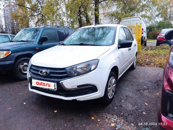 2019 Lada (ВАЗ) Granta I Рестайлинг, белый, 430000 рублей - вид 2