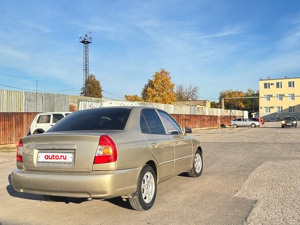 2007 Hyundai Accent ТагАЗ II, золотистый, 350000 рублей - вид 1