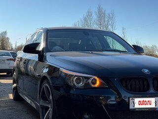 2008 BMW 5 серии 525i V (E60/E61) Рестайлинг, чёрный, 1375000 рублей, вид 2