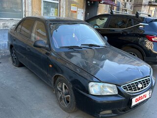 2008 Hyundai Accent ТагАЗ II, чёрный, 150000 рублей, вид 2