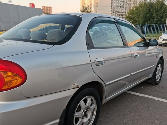 2007 Kia Spectra I Рестайлинг 2, серый - вид 4