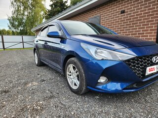 2021 Hyundai Solaris II Рестайлинг, синий, 1300000 рублей, вид 5