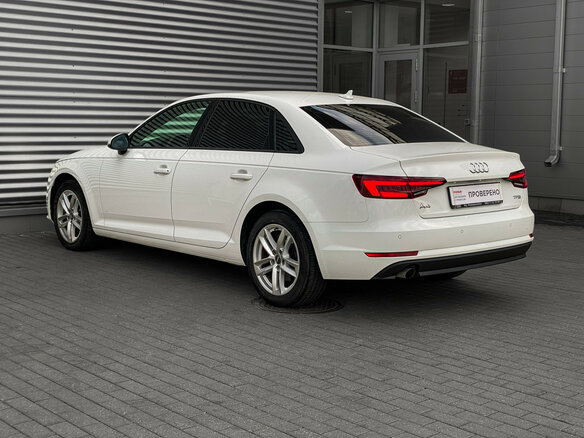 2018 Audi A4 V (B9), белый - вид 5