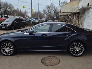 2014 Mercedes-Benz CLS 350 BlueTEC II (C218) Рестайлинг, синий, 3450000 рублей, вид 5