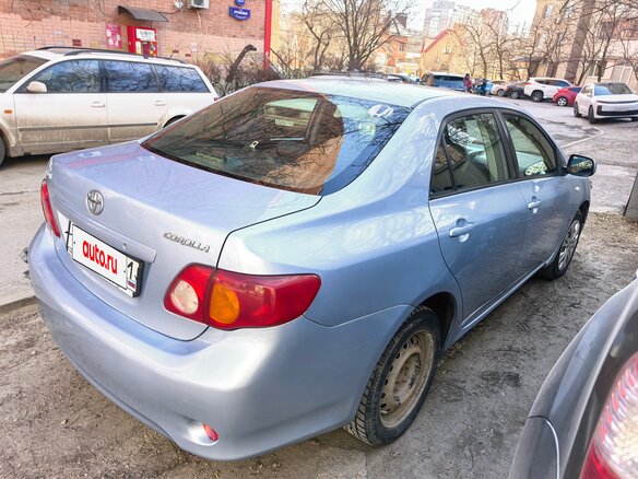 2007 Toyota Corolla AMT X (E140, E150), голубой - вид 3