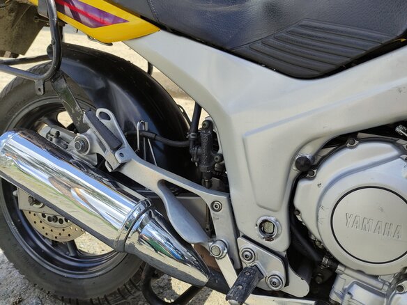 1995 Yamaha TDM850, жёлтый, 250000 рублей - вид 4