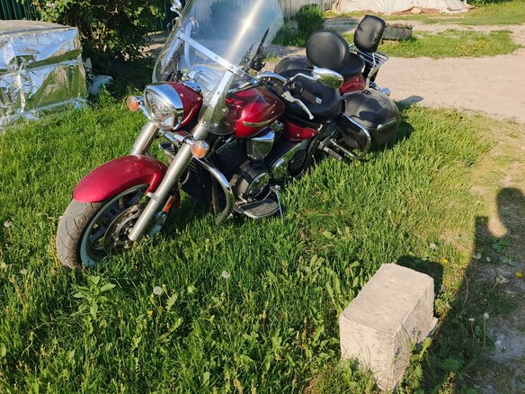 2009 Yamaha XVS1300, красный - вид 3