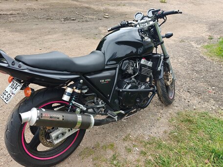 1996 Honda CB 400 Super Four, чёрный, 300000 рублей, вид 3
