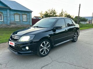 2014 Lada (ВАЗ) Granta I, чёрный, 420000 рублей, вид 1