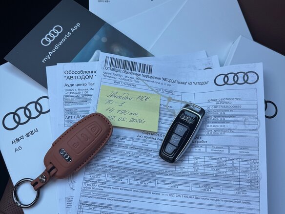 2022 Audi A6 45 TFSI V (C8) Рестайлинг, белый, 6600000 рублей - вид 9