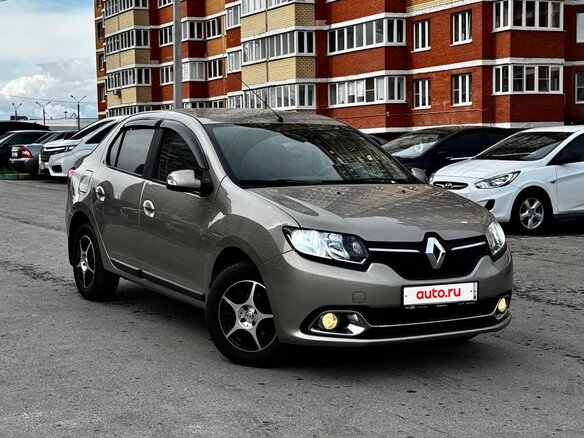 2014 Renault Logan II, бежевый - вид 4