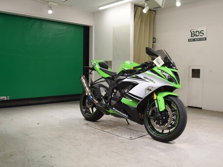 2014 Kawasaki ZX-6R Ninja, зелёный, 780000 рублей, вид 4