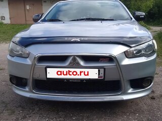 2012 Mitsubishi Lancer X Рестайлинг, серебристый, 730000 рублей, вид 3