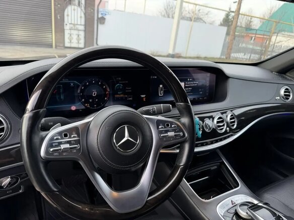 2018 Mercedes-Benz S-Класс 450 Long VI (W222, C217) Рестайлинг, чёрный, 3900000 рублей - вид 9
