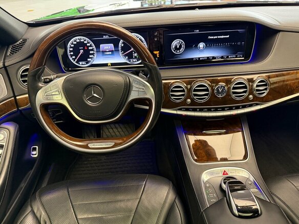 2016 Mercedes-Benz S-Класс 500 Long VI (W222, C217), синий, 3900000 рублей - вид 12
