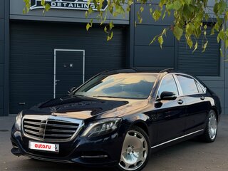 2015 Mercedes-Benz Maybach S-Класс 500 I (X222), синий, 3400000 рублей, вид 2