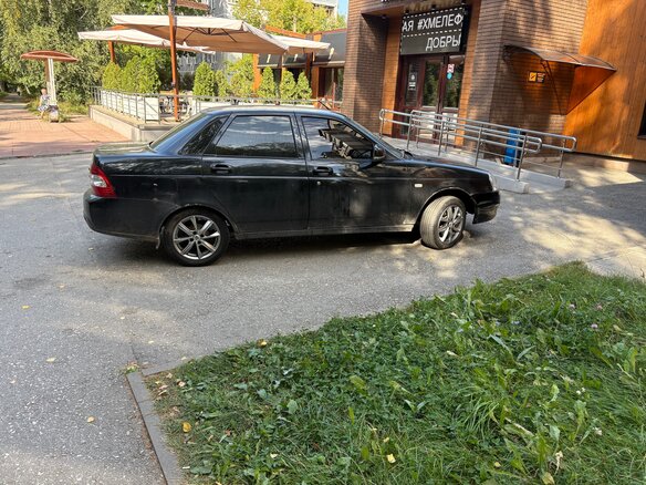 2014 Lada (ВАЗ) Priora I Рестайлинг, чёрный, 350000 рублей - вид 6