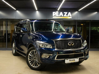 2016 Infiniti QX80 I Рестайлинг, синий, 3199000 рублей, вид 2